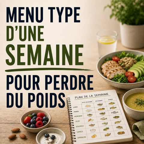 Menu type d'une semaine pour perdre du poids
