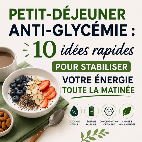Petit-déjeuner anti-glycémie : 10 idées rapides pour stabiliser votre énergie toute la matinée