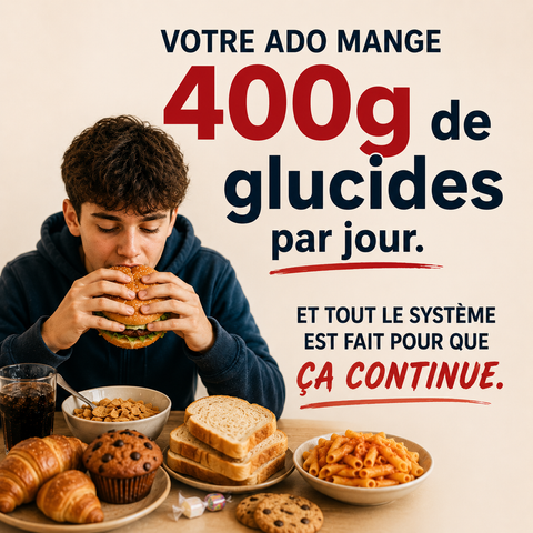 Votre ado mange 400g de glucides par jour. Et tout le système est fait pour que ça continue.