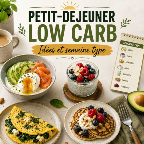 Petit-déjeuner low carb : idées et semaine type