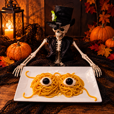 Ambiance Halloween keto chez Délices Low Carb