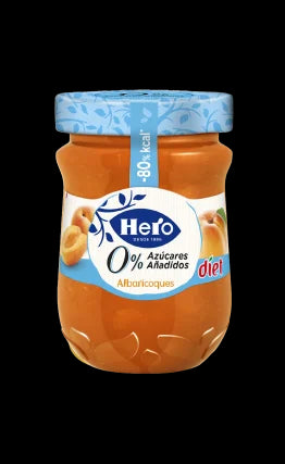 Hero Diet, mermelada de albaricoque sin azúcares añadidos 280 g