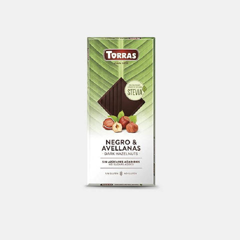 AB202 - Torras - Chocolat Noir & Noisettes stévia 125 g