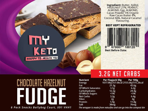 My Keto - Fudge chocolat noisette keto, 50 g