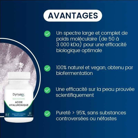 Dynveo - Acide Hyaluronique pur 60 gélules