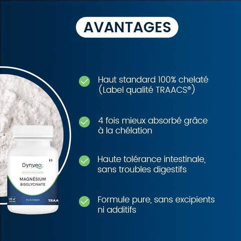 DI200 Dynveo - Bisglicinato de magnesio quelado 60 cápsulas