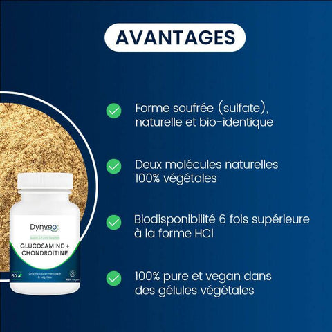 DI300 Dynveo - Glucosamine + Chondroïtine 60 gélules