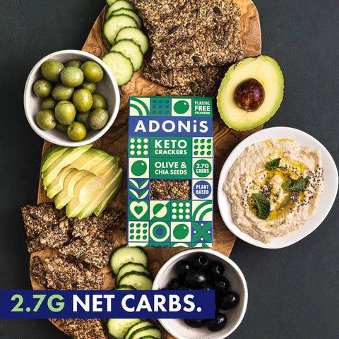 Adonis - Keto Crackers BIO Olive & Chia Seeds 60g