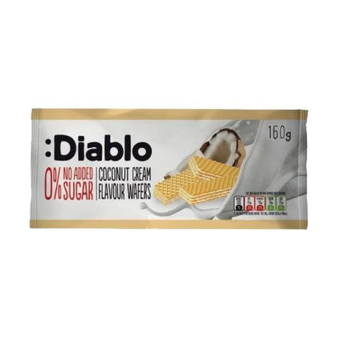 Diablo - Gaufrettes à la crème de coco 160 g - Délices Low Carb