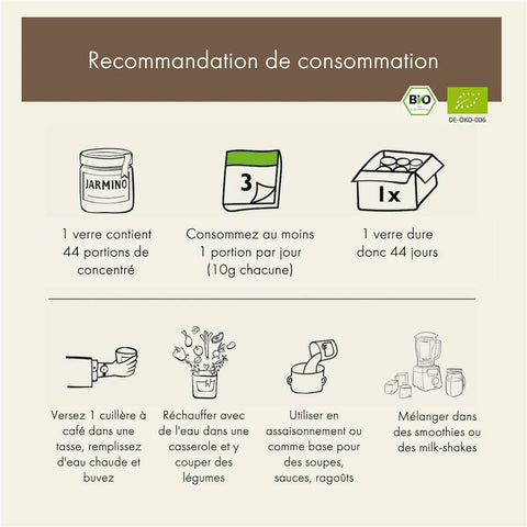 JARMINO concentré de bouillon d'os bio 440 g