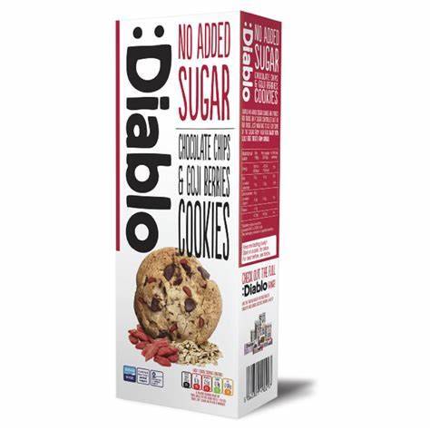 Diablo - Cookies Pépites de chocolat & Baies de Goji 135 g