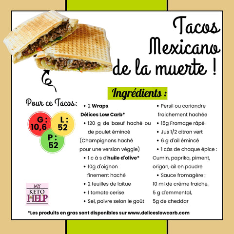 RECETTE KETO : TACOS MEXICANO DE LA MUERTE !