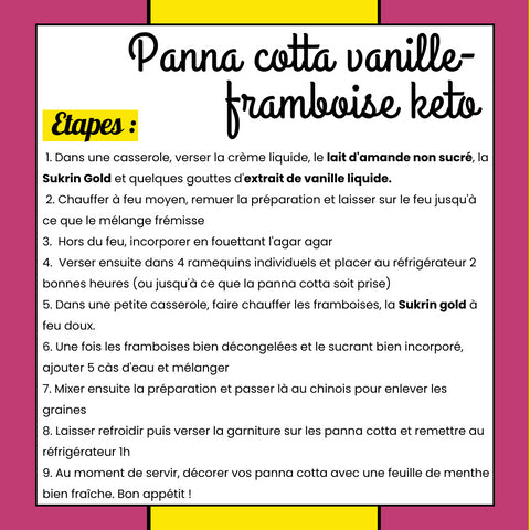 RECETTE PANNA COTTA KETO : VOUS RISQUEZ DE FRAMBOISER DE PLAISIR ! - Délices Low Carb