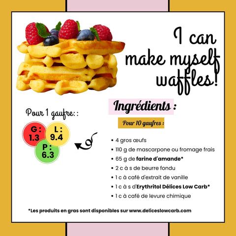 RECETTE KETO : I CAN MAKE MYSELF WAFFLES !