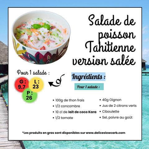 RECETA KETO: ENSALADA DE PESCADO TAHITIAN – VERSIÓN SALADA