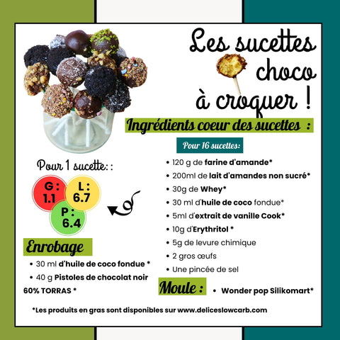 RECETTE KETO : LES SUCETTES CHOCO À CROQUER !