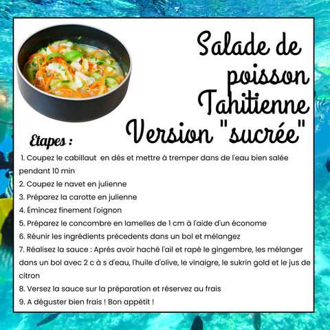 KETO RECIPE: TAHITIAN FISH SALAD - SWEET VERSION