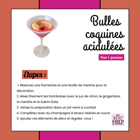 RECETTE KETO : BULLES COQUINES ACIDULÉES