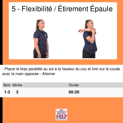 Programme étirements - Délices Low Carb