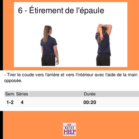 Programme étirements - Délices Low Carb