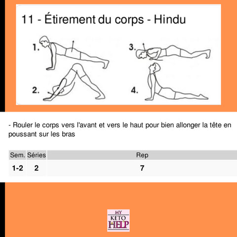 Programme étirements - Délices Low Carb