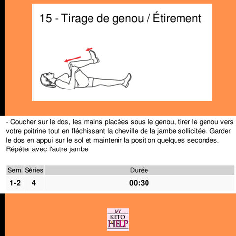 Programme étirements - Délices Low Carb