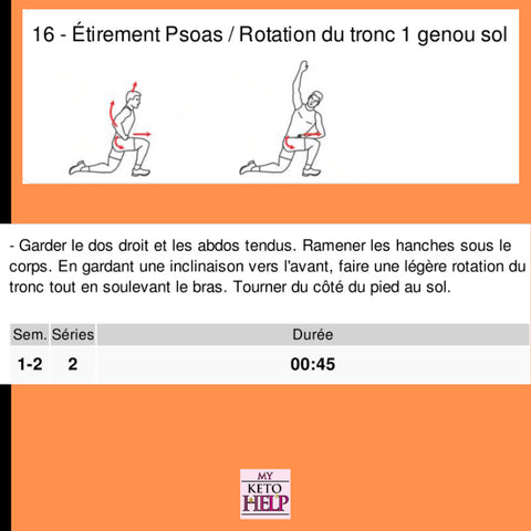 Programme étirements - Délices Low Carb