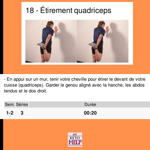 Programme étirements - Délices Low Carb