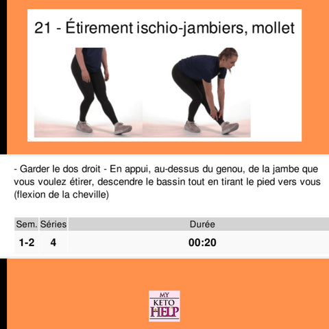 Programme étirements - Délices Low Carb