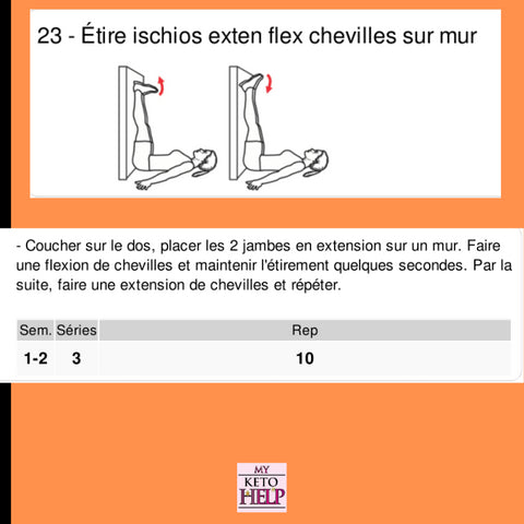 Programme étirements - Délices Low Carb