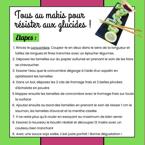 RECETTE KETO : "TOUS AU MAKIS POUR RÉSISTER AUX GLUCIDES" !