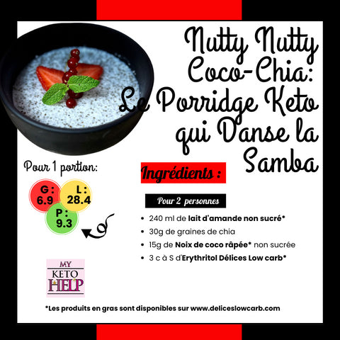 RECETTE : NUTTY COCO-CHIA : LE PORRIDGE KETO QUI DANSE LA SAMBA !