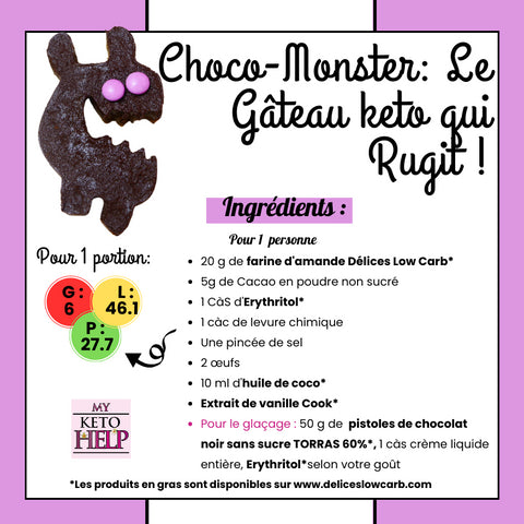 RECETTE : CHOCO-MONSTER : LE GATEAU KETO QUI RUGIT !