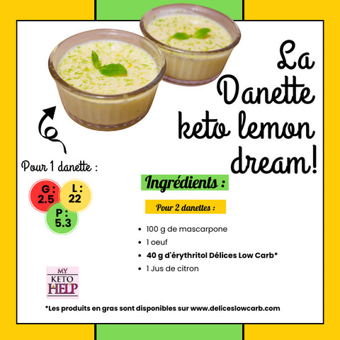 RECETTE : LA DANETTE KETO LEMON DREAM !