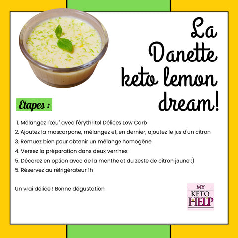 RECETTE : LA DANETTE KETO LEMON DREAM !