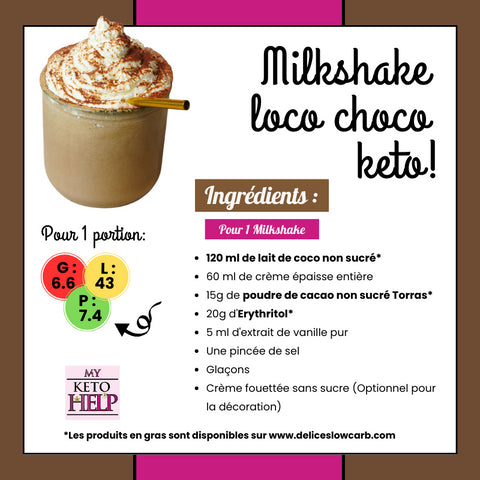 RECETTE : MILKSHAKE LOCO KETO CHOCO !