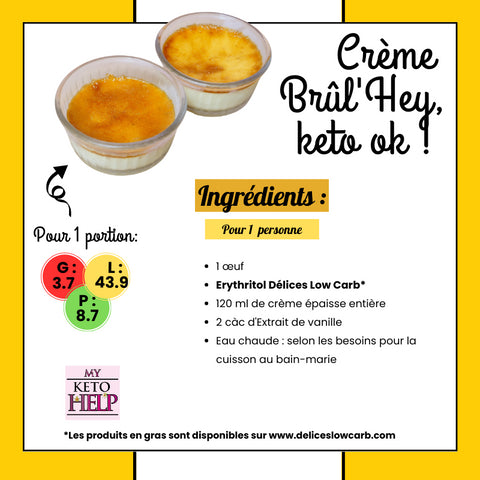 RECETTE : CRÈME BRÛL'HEY, KETO OKAY !