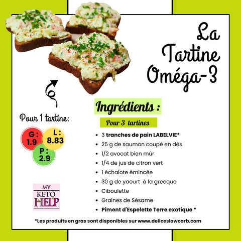 RECETTE KETO : LA TARTINE OMÉGA-3 !