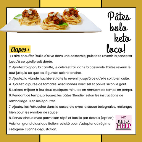 RECETA: ¡PASTA KETO LOCO BOLO!