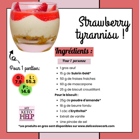 RECETTE KETO : STRAWBERRY TYRANNISU !