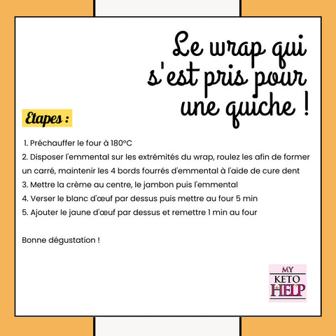 RECETTE KETO : LE WRAP QUI S'EST PRIS POUR UNE QUICHE ! - Délices Low Carb