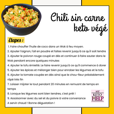 RECETTE : CHILI SIN CARNE KETO VÉGÉ !