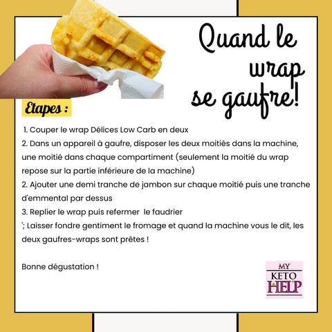 RECETTE KETO : QUAND LE WRAP SE GAUFRE ! - Délices Low Carb