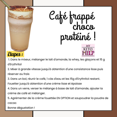 RECETTE KETO : CAFÉ FRAPPÉ CHOCO PROTÉINÉ !