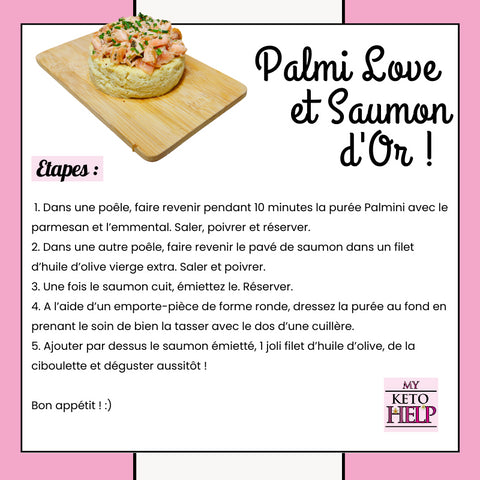 RECETTE KETO : PALMI LOVE & SAUMON D'OR !