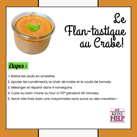 RECETTE KETO : LE FLAN-TASTIQUE AU CRABE !