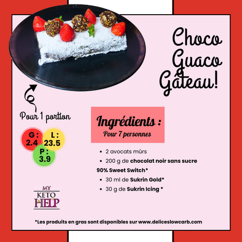 RECETTE KETO : CHOCO GUACO CAKE !