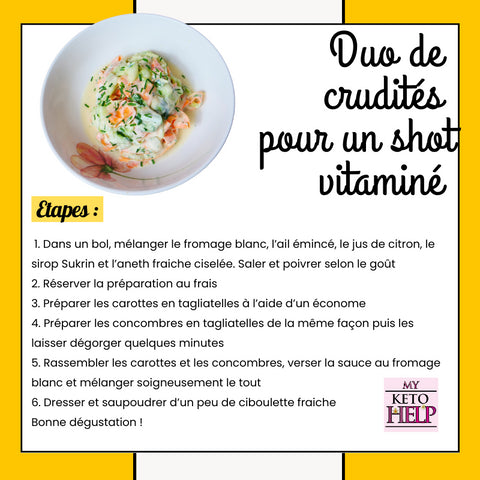 RECETTE KETO : DUO DE CRUDITÉS POUR UN SHOT VITAMINÉ !