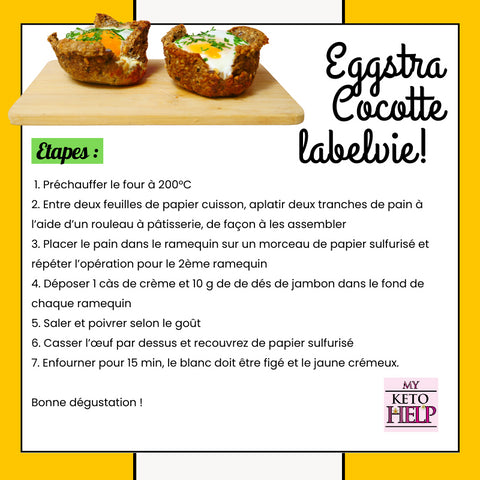 RECETTE KETO : EGGSTRA-COCOTTE LABELVIE ! - Délices Low Carb