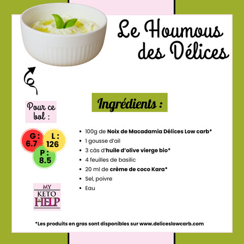 RECETTE KETO : LE HOUMOUS DES DÉLICES !